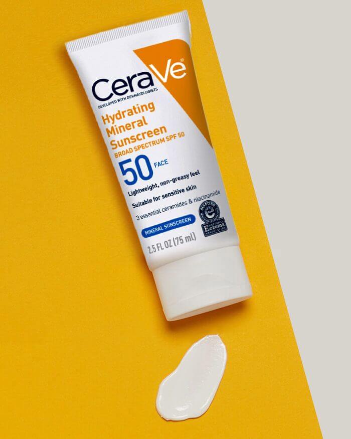 واقي شمس معدني فيزيائي من سيرافي Cerave Hydrating Mineral Sunscreen - نارام