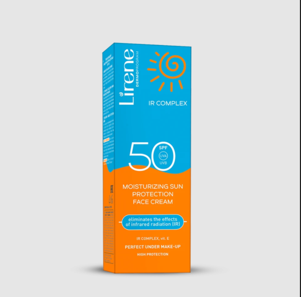 كريم Lirene لترطيب الوجه مع واقي الشمس SPF 50