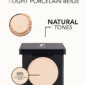 بودرة مضغوطة للوجه من فلورمار flormar Compact Powder 095 Light porcelain beige