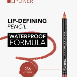 ⁦قلم تحديد شفاه مقاوم للماء فلورمار flormar Waterproof Lipliner 236 Nut Cookie⁩ - الصورة ⁦1⁩